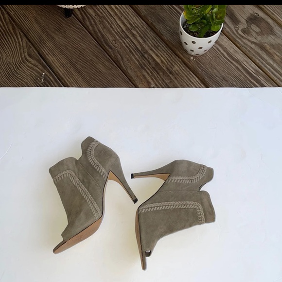 Vince Camuto Peep Toe Booties - Picture 2 of 11